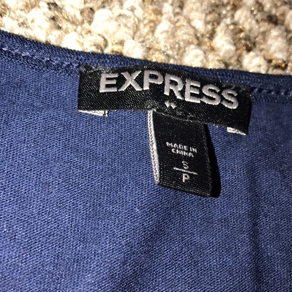 Navy Blue Express Sequin Top - Picture 4 of 4